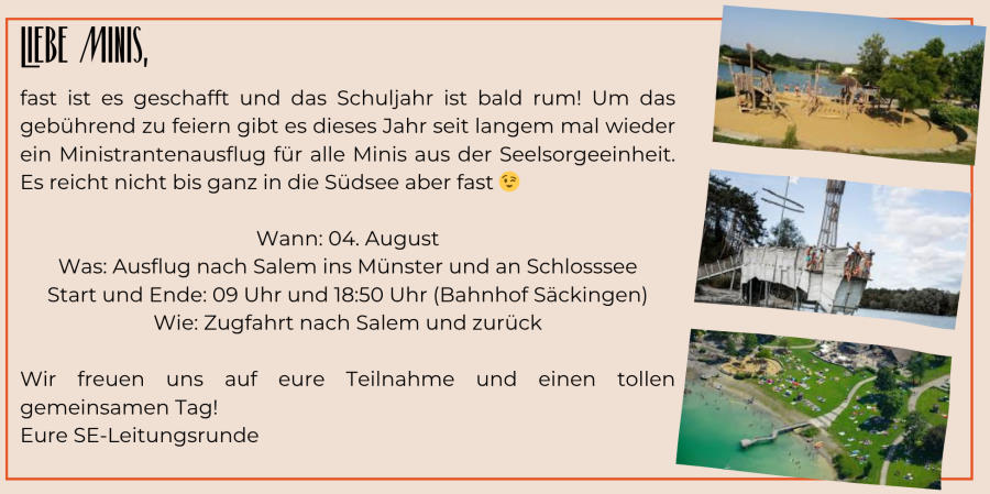 Ministrantenausflug nach Salem