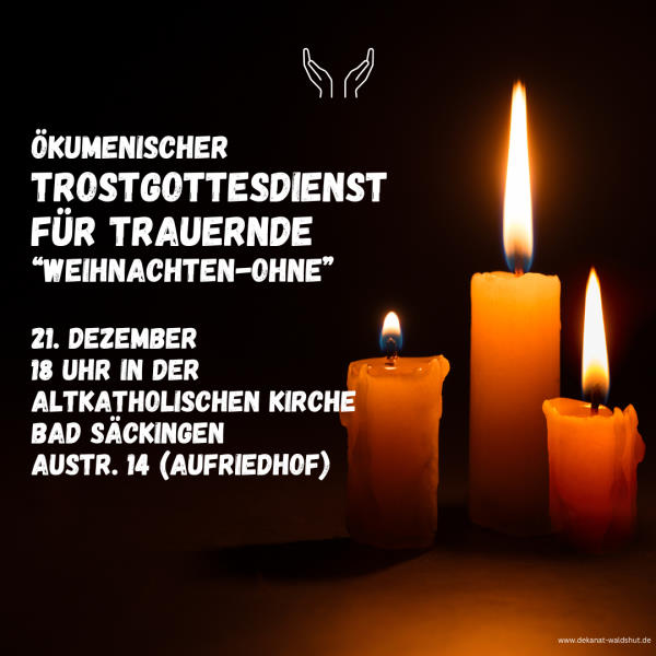 Ökomenischer Trostgottesdienst für Trauernde